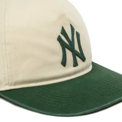 Caps & Bucket Hats*47 New York Yankees Washed Chain Stitch *Hitch* Cap Natural / Green