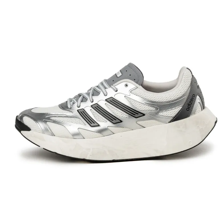 Vegane Sneaker|Weiße Sneaker*Adidas Adizero Aruku Silver Metallic / Crystal White / Grey Three