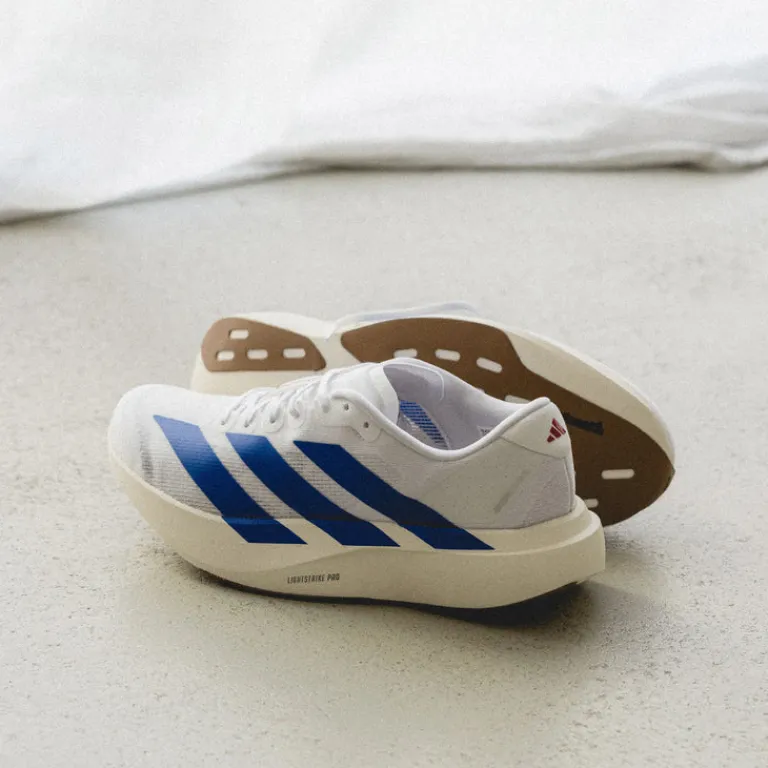 Vegane Sneaker|Laufschuhe*Adidas adizero Evo SL M Footwear White / Royal Blue / Pure Ruby