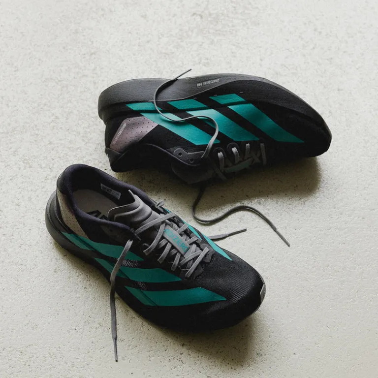 Vegane Sneaker|Laufschuhe*Adidas adizero Evo SL M Core Black / Pure Teal / Grey Four