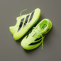 Vegane Sneaker|Laufschuhe*Adidas adizero Evo SL M Lucid Lemon / Core Black / Metallic Silver