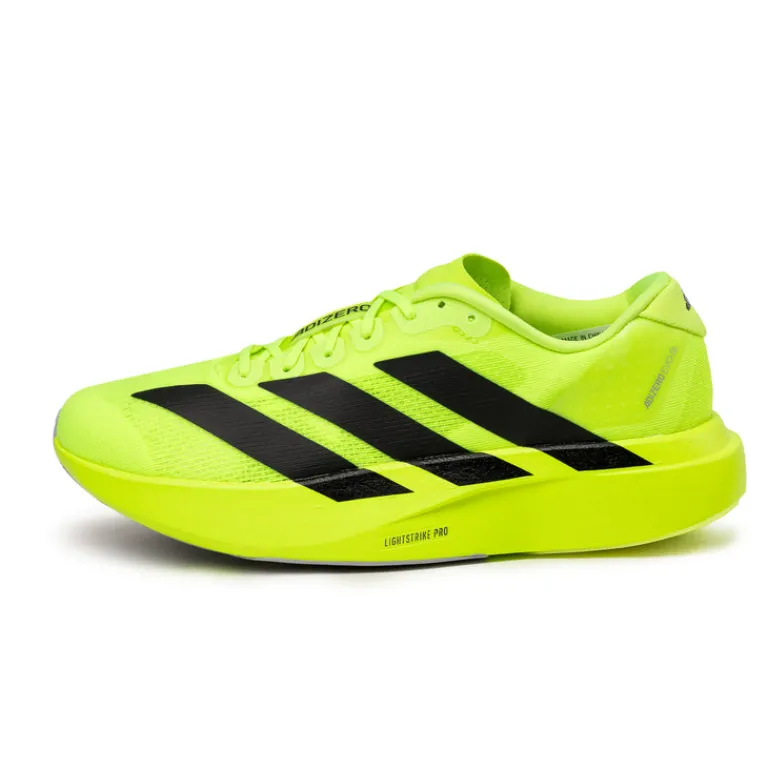 Vegane Sneaker|Laufschuhe*Adidas adizero Evo SL M Lucid Lemon / Core Black / Metallic Silver