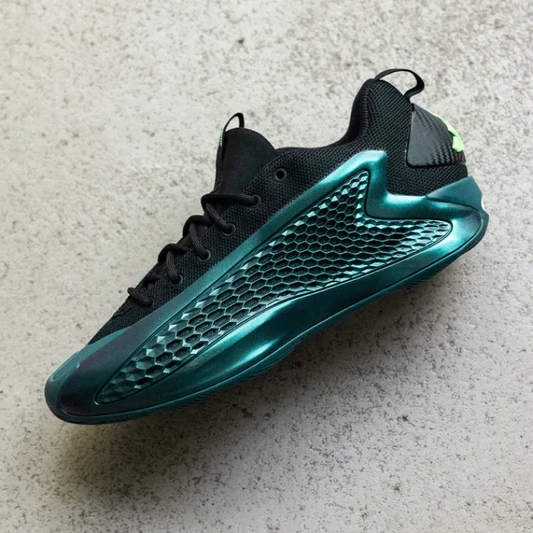 Vegane Sneaker*Adidas Anthony Edwards 1 Low Arctic Night / Core Black / Screaming Green