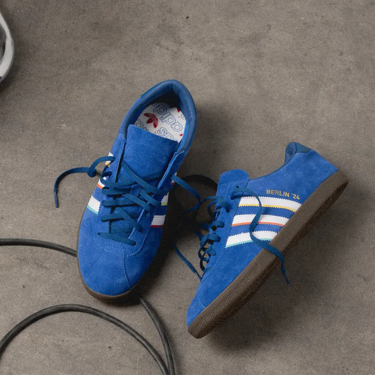 Leder Sneaker|Terrace Casual Sneaker*Adidas Berlin 24 Blue / Cloud White / Dark Marine