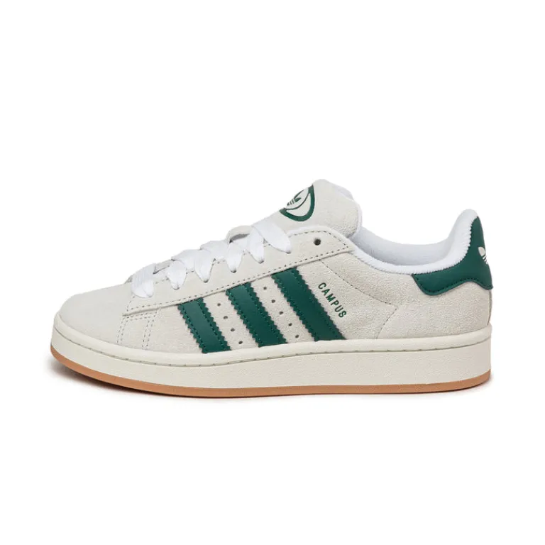 Leder Sneaker|Chunky Sneaker*Adidas Campus 00s W Crystal White / Core White / Collegiate Green