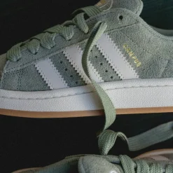Leder Sneaker|Chunky Sneaker*Adidas Campus 00s W Silver Green / Off White / Gum 3