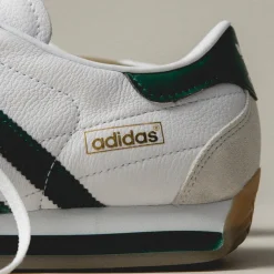 Leder Sneaker|Terrace Casual Sneaker*Adidas Country Japan Footwear White / Core Green / Crystal White