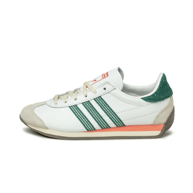 Leder Sneaker|Terrace Casual Sneaker*Adidas Country OG W Footwear White / Collegiate Green / Clear Orange