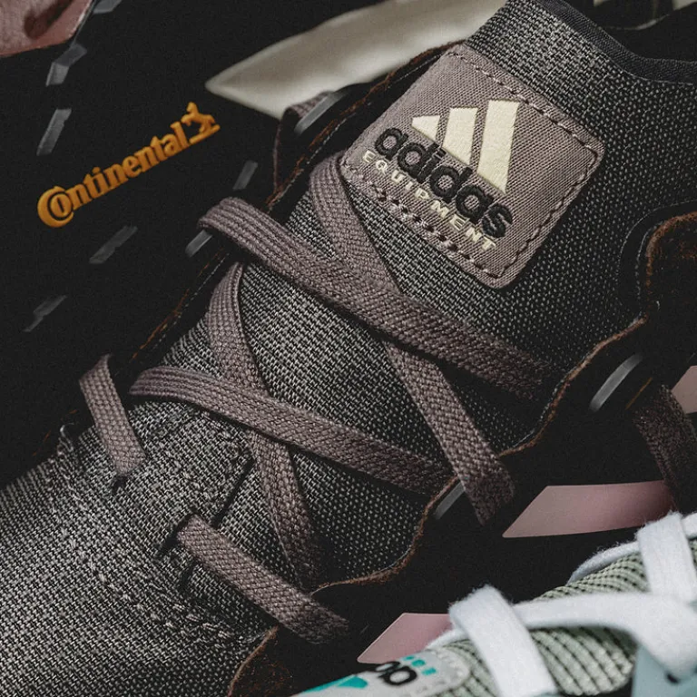 Vegane Sneaker|Laufschuhe*Adidas EQT Agravic Charcoal / Sand Pink / Brown