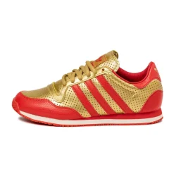 Leder Sneaker|Terrace Casual Sneaker*Adidas Galaxy OG Gold Metallic / Red / Off White