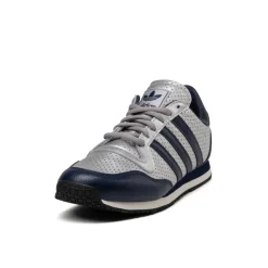 Leder Sneaker*Adidas Galaxy OG Silver Metallic / Night Indigo / Off White