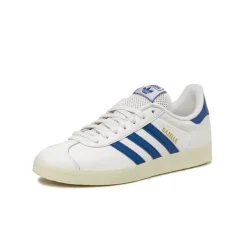 Leder Sneaker|Terrace Casual Sneaker*Adidas Gazelle Core White / Royal Blue / Cream White