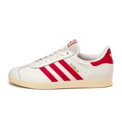 Leder Sneaker|Terrace Casual Sneaker*Adidas Gazelle Crystal White / Beta Scarlett / Crew White