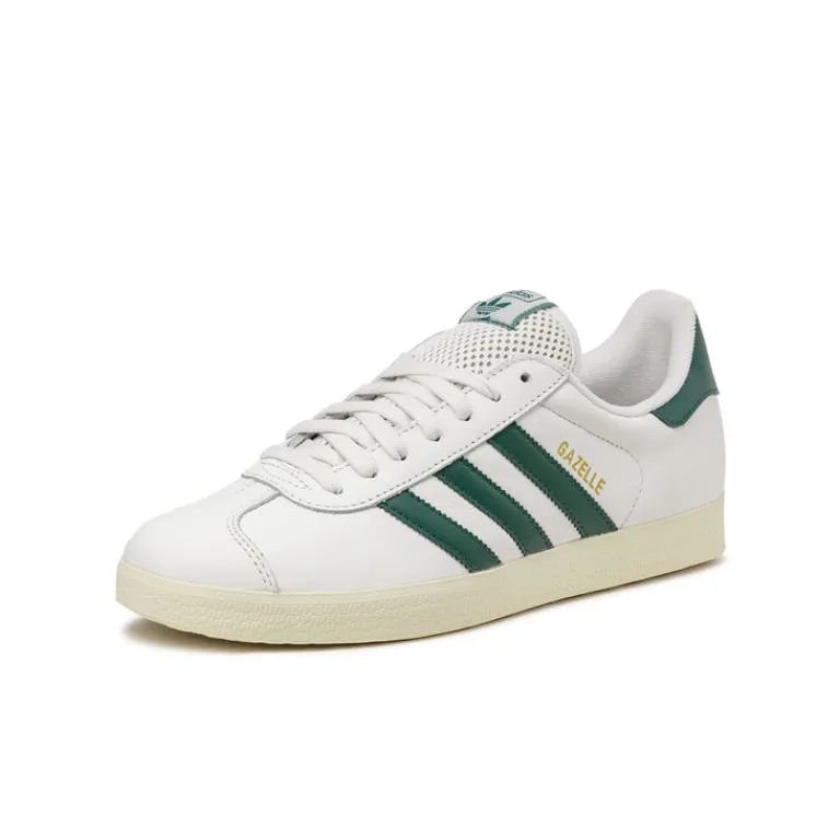 Leder Sneaker|Terrace Casual Sneaker*Adidas Gazelle Core White / Collegiate Green / Cream White