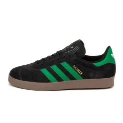 Leder Sneaker|Terrace Casual Sneaker*Adidas Gazelle Core Black / Court Green / Cloud White