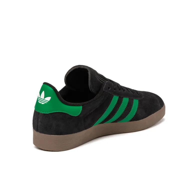 Leder Sneaker|Terrace Casual Sneaker*Adidas Gazelle Core Black / Court Green / Cloud White