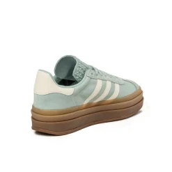 Leder Sneaker|Chunky Sneaker*Adidas Gazelle Bold W Ashen Green / Off White / Gum