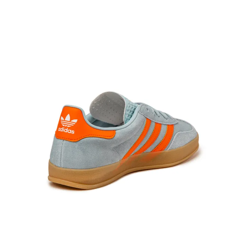 Leder Sneaker|Terrace Casual Sneaker*Adidas Gazelle Indoor Wonder Blue / Orange / Footwear White