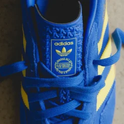Leder Sneaker|Terrace Casual Sneaker*Adidas Gazelle Indoor Blue / Pure Sulfur / Gum 3