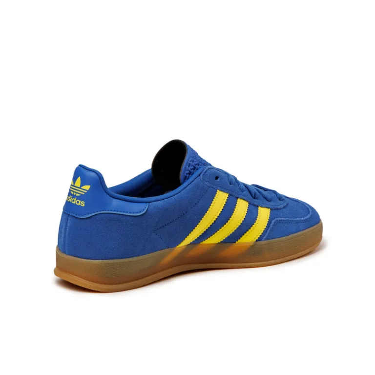 Leder Sneaker|Terrace Casual Sneaker*Adidas Gazelle Indoor Blue / Pure Sulfur / Gum 3