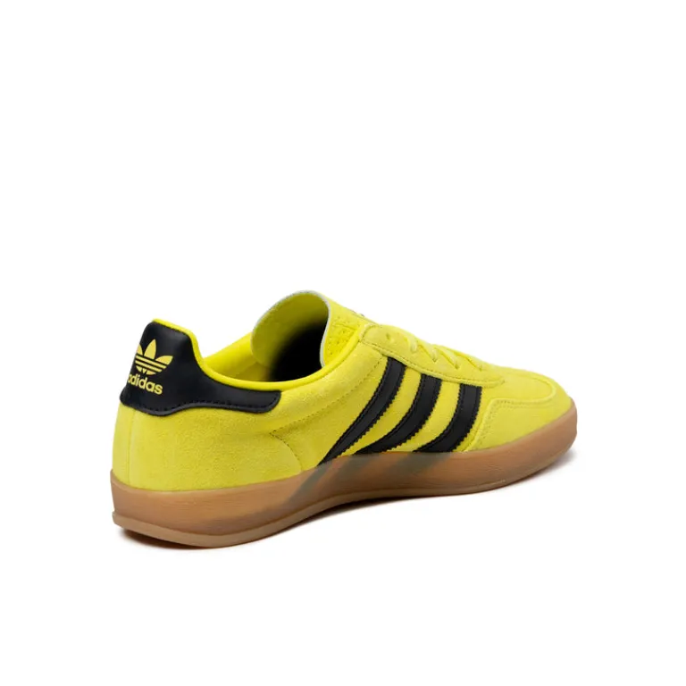 Leder Sneaker|Terrace Casual Sneaker*Adidas Gazelle Indoor Shock Yellow / Core Black / Gold Metallic