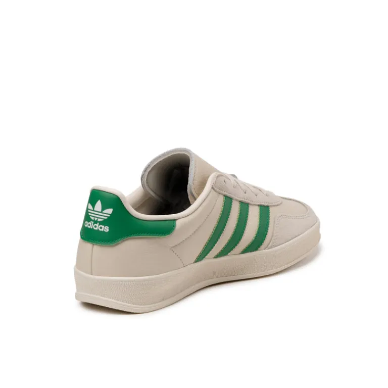 Leder Sneaker|Terrace Casual Sneaker*Adidas Gazelle Indoor Core White/ Green / Wonder White