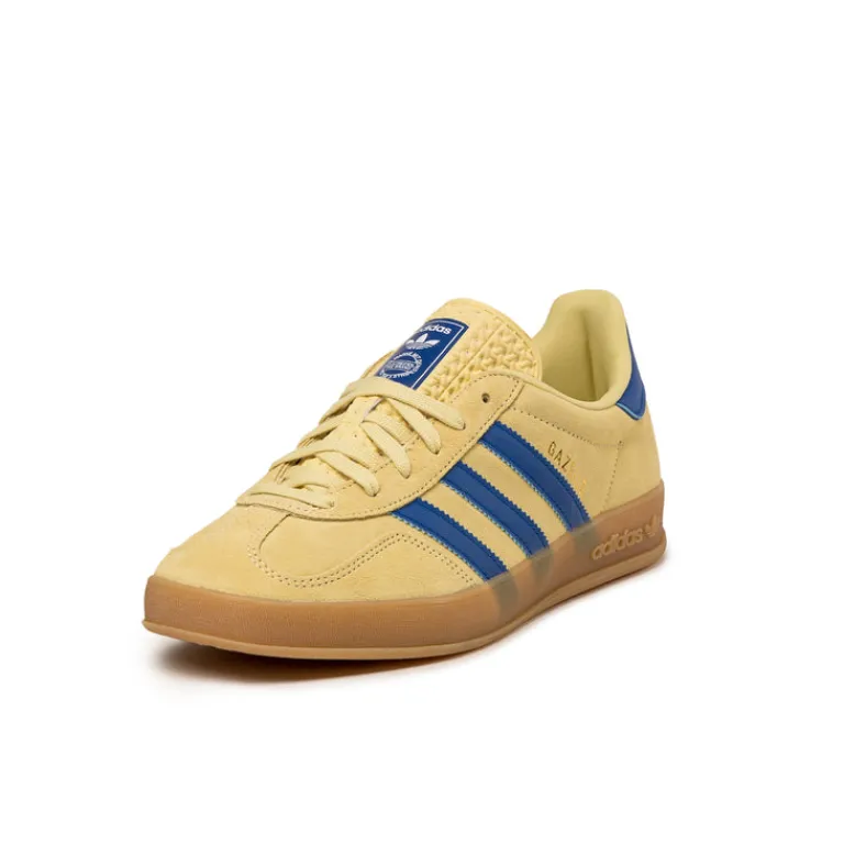 Leder Sneaker|Terrace Casual Sneaker*Adidas Gazelle Indoor Power Yellow / Royal Blue / Footwear White