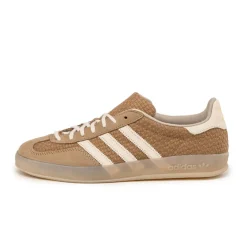 Leder Sneaker|Terrace Casual Sneaker*Adidas Gazelle Indoor Brown Desert / Wonder White / Magic Beige
