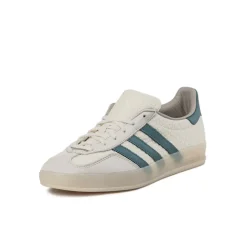 Leder Sneaker|Terrace Casual Sneaker*Adidas Gazelle Indoor Cream White / Preloved Teal / Wonder White
