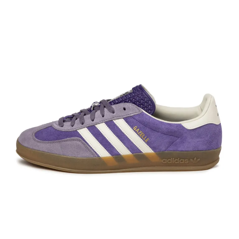 Leder Sneaker|Terrace Casual Sneaker*Adidas Gazelle Indoor Collegiate Purple / Cloud White / Shadow Violet