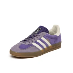 Leder Sneaker|Terrace Casual Sneaker*Adidas Gazelle Indoor Collegiate Purple / Cloud White / Shadow Violet