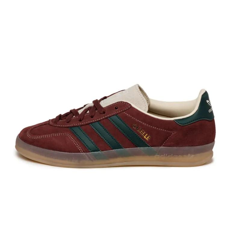 Leder Sneaker|Terrace Casual Sneaker*Adidas Gazelle Indoor Shadow Red / Shadow Green / Wonder White