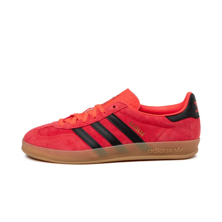 Leder Sneaker|Terrace Casual Sneaker*Adidas Gazelle Indoor Luzid Red / Core Black / Gold Metallic