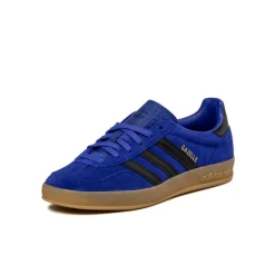 Leder Sneaker|Terrace Casual Sneaker*Adidas Gazelle Indoor Lucid Blue / Core Black / Gold Metallic