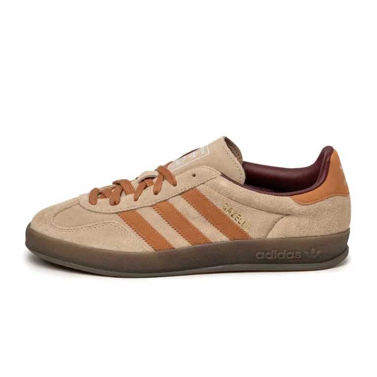 Leder Sneaker|Terrace Casual Sneaker*Adidas Gazelle Indoor Warm Sandstone / Craft Ochre / Shadow Red