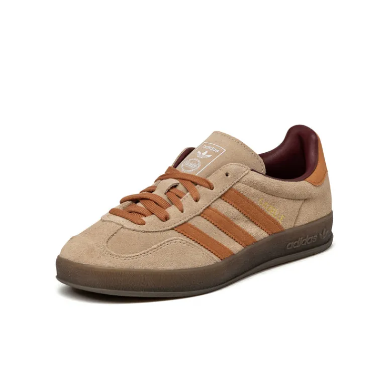 Leder Sneaker|Terrace Casual Sneaker*Adidas Gazelle Indoor Warm Sandstone / Craft Ochre / Shadow Red