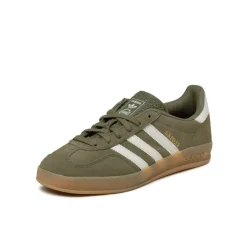 Leder Sneaker|Terrace Casual Sneaker*Adidas Gazelle Indoor live Strata / Footwear White / Gold Metallic
