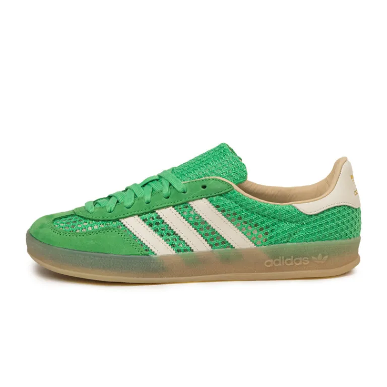 Leder Sneaker|Terrace Casual Sneaker*Adidas Gazelle Indoor Energy Green / Off White / Magic Beige