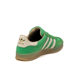 Leder Sneaker|Terrace Casual Sneaker*Adidas Gazelle Indoor Energy Green / Off White / Magic Beige