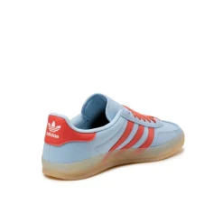 Leder Sneaker|Terrace Casual Sneaker*Adidas Gazelle Indoor Clear Sky / Crew Red / Magic Beige