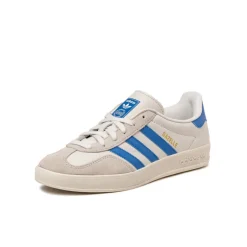 Leder Sneaker|Terrace Casual Sneaker*Adidas Gazelle Indoor Crystal White / Blue / Grey One