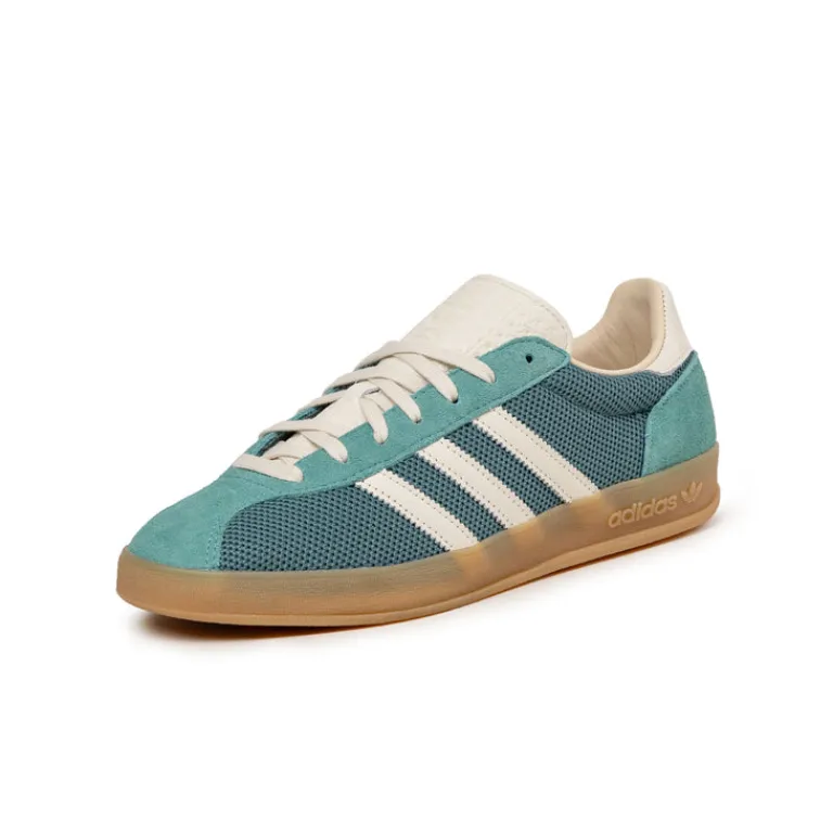 Leder Sneaker|Terrace Casual Sneaker*Adidas Gazelle Indoor Pro Preloved Teal / Off White / Warm Sand