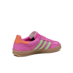 Leder Sneaker|Terrace Casual Sneaker*Adidas Gazelle Indoor W Semi Lucid Fuchsia / Semi Green Spark / Signal Coral