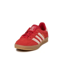 Leder Sneaker|Terrace Casual Sneaker*Adidas Gazelle Indoor W Better Scarlet / Wonder White / Gum