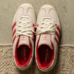 Leder Sneaker|Terrace Casual Sneaker*Adidas Gazelle Indoor W Beta Scarlett / Beta Scarlett / Cream White