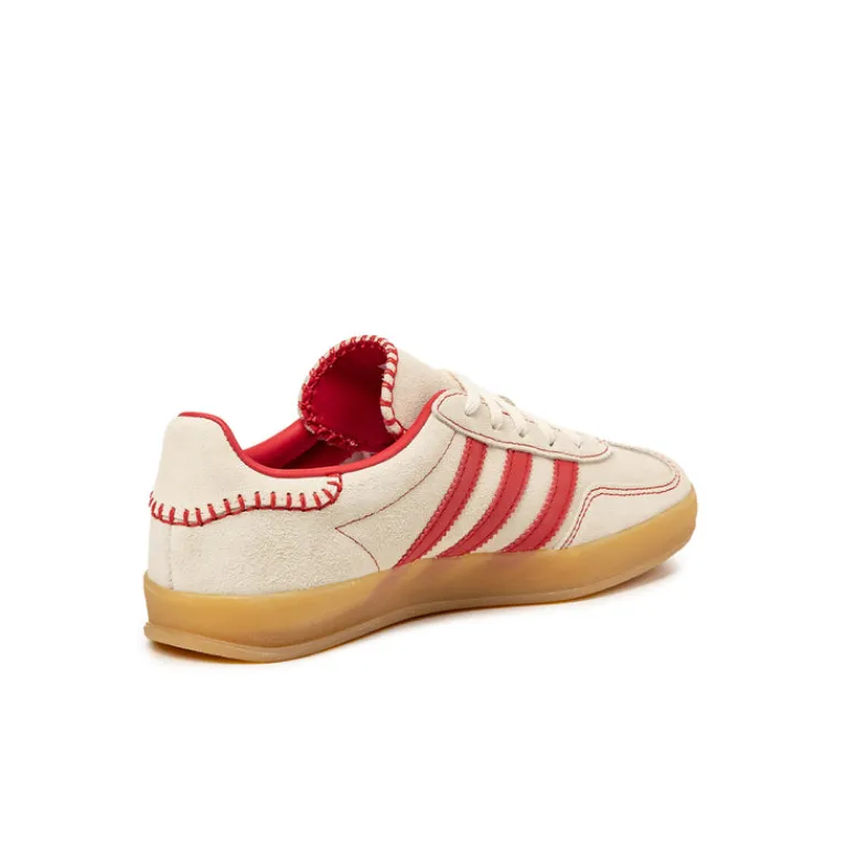 Leder Sneaker|Terrace Casual Sneaker*Adidas Gazelle Indoor W Beta Scarlett / Beta Scarlett / Cream White