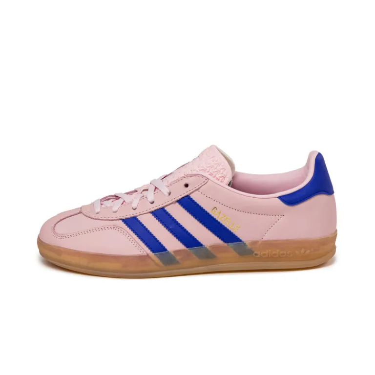 Leder Sneaker|Terrace Casual Sneaker*Adidas Gazelle Indoor W Clear Pink / Lucid Blue / Gum