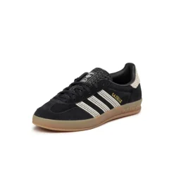 Leder Sneaker|Terrace Casual Sneaker*Adidas Gazelle Indoor W Core Black / Wonder White / Gum 3