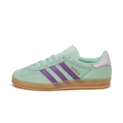 Leder Sneaker|Terrace Casual Sneaker*Adidas Gazelle Indoor W Clear Mint / Active Purple / Ice Lavender