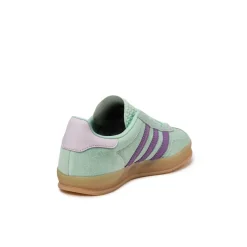 Leder Sneaker|Terrace Casual Sneaker*Adidas Gazelle Indoor W Clear Mint / Active Purple / Ice Lavender